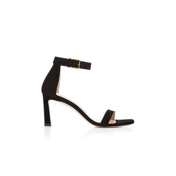 Square Nudist Suede Sandals