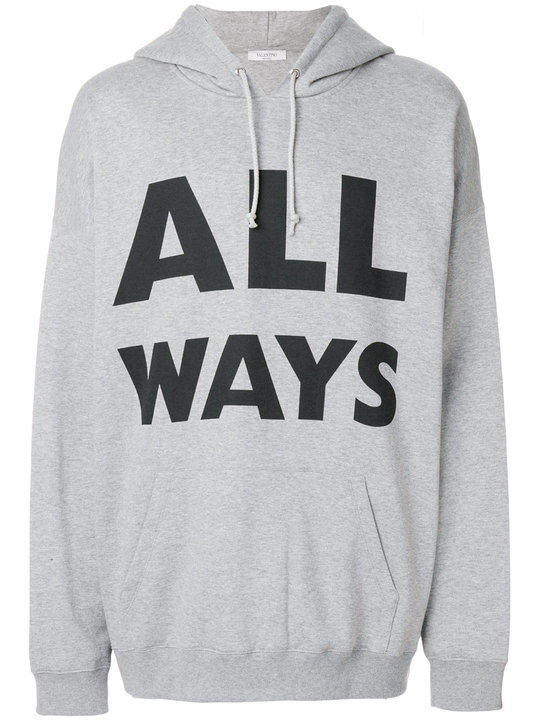 ALL WAYS print hoodie展示图