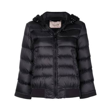 hooded padded coat