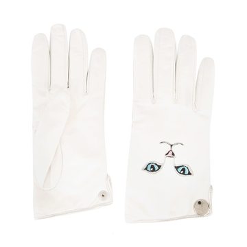 cat embroidered gloves