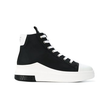 hi-top lace-up sneakers