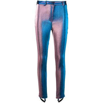 flat front stirrup trousers