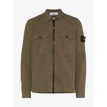 front pocket cotton shirt jacket