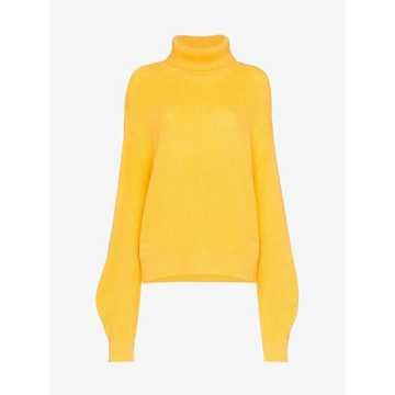 Vera high neck cutout wool blend sweater