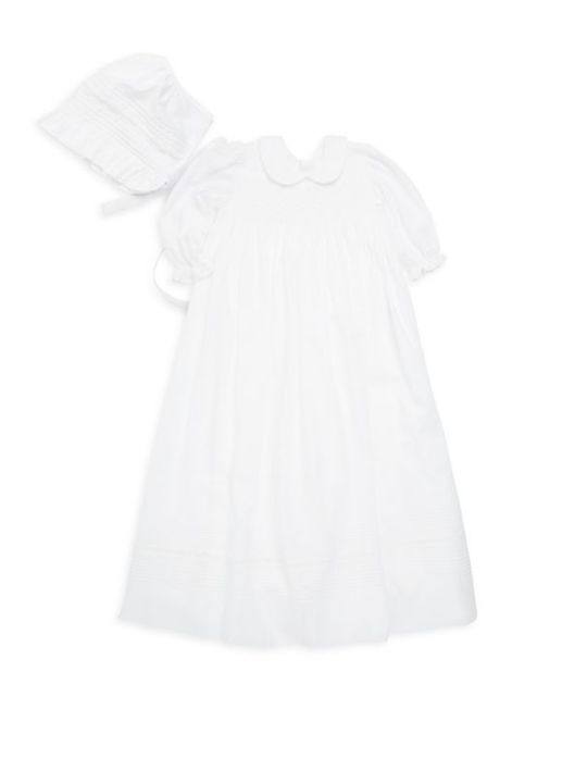 Baby Girl's Two-Piece Gown &amp; Hat Set展示图