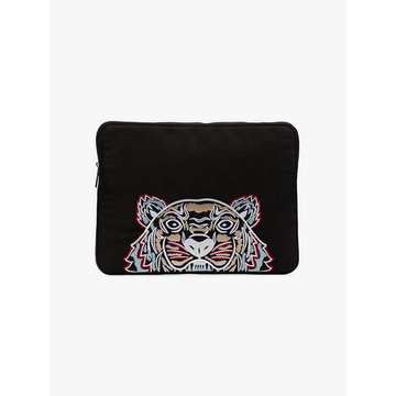 black tiger head embroidered laptop case