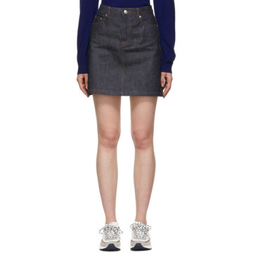 Indigo Standard Denim Miniskirt