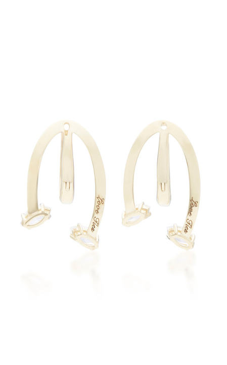 Honeysuckle Love Ties 9K Gold Earrings展示图