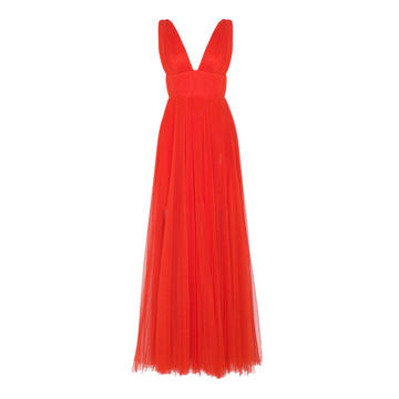 Malia Sleeveless Tulle Gown