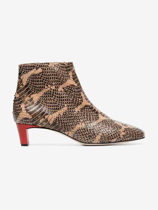 Clusia 45 snake embossed Boots展示图