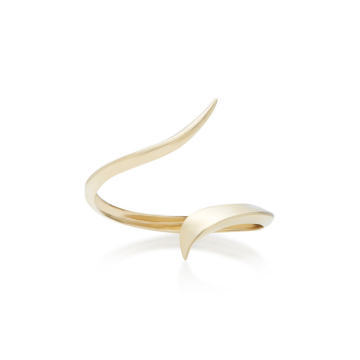 Heliconia 9K Gold Open Cuff