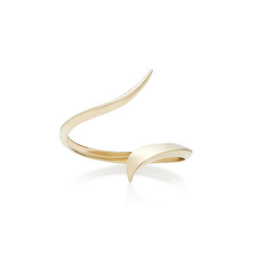 Heliconia 9K Gold Open Cuff