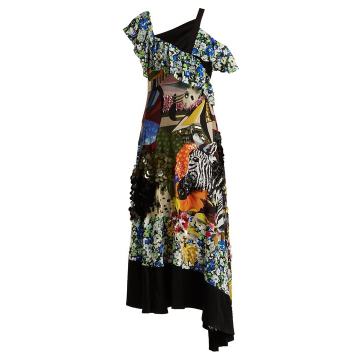 Carmen sequin-embellished silk-chiffon dress