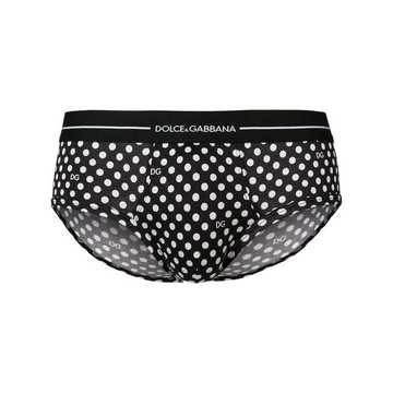 branded polka dot briefs