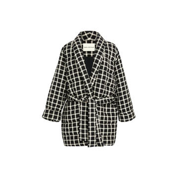 Willa Quilted Check Wrap Jacket