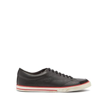 Match leather trainers