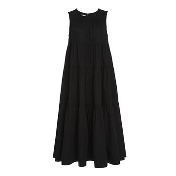 Sleeveless Tiered Cotton Dress