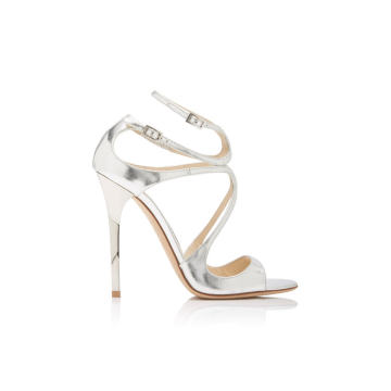 Lang Asymmetric Mirrored Leather Sandals