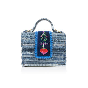 Divine Petite Fabric Jean Top Handle Bag