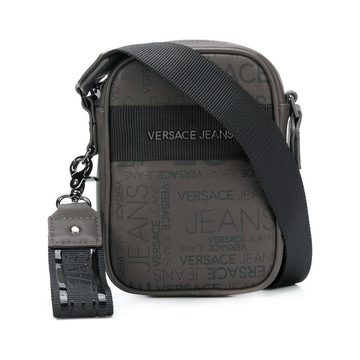 logo zipped shoulder bag