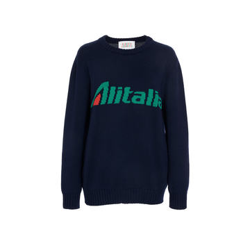 "Alitalia" Cotton Sweater