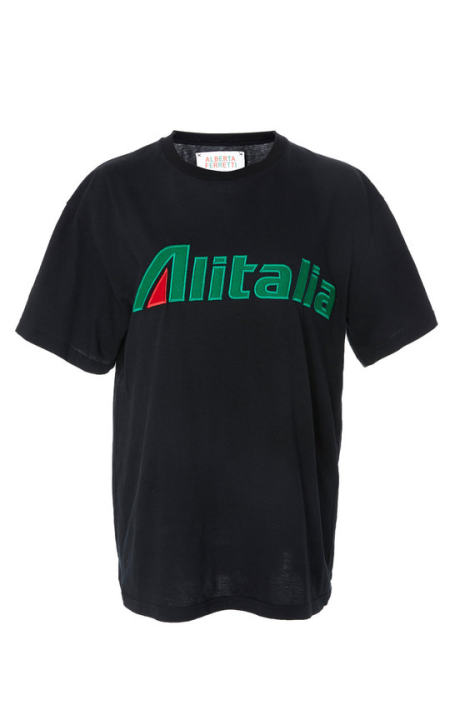 "Alitalia" Cotton T-Shirt展示图