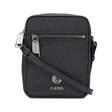 logo print messenger bag