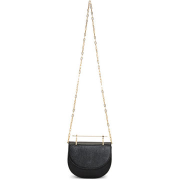 Black Mini Half-Moon Lux Bag