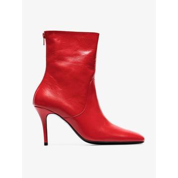 red Town & Country 90 leather boots