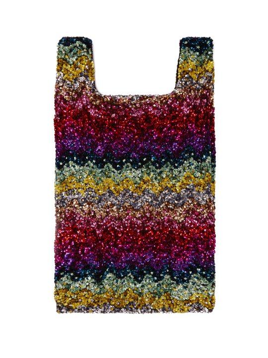 Rainbow Wave sequin-embellished cotton tote展示图