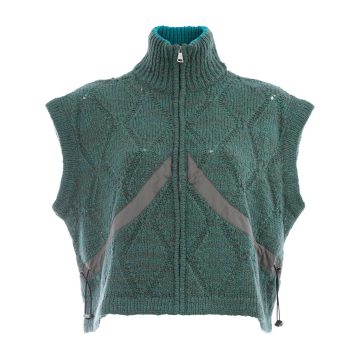 zipped knit vest