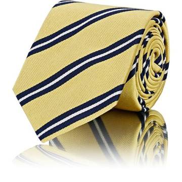 Striped Silk Faille Necktie