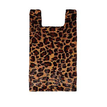 Leopard sequin-embellished cotton tote