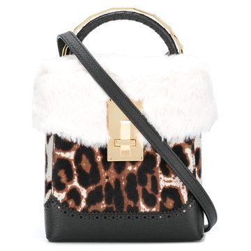 leopard mini box bag