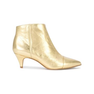 metallic ankle boots