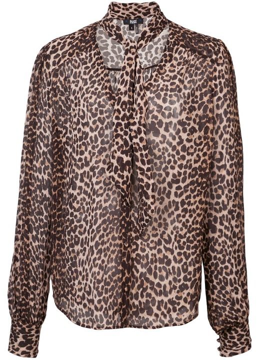 leopard print blouse展示图