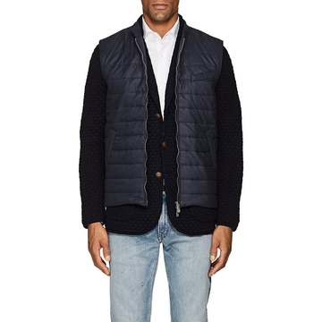 Quilted Tech-Poplin Vest