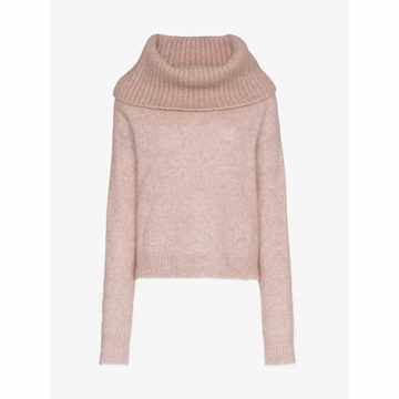 cowl neck wool blend jumper