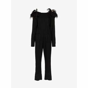 Feel Me feather wool jumpsuit