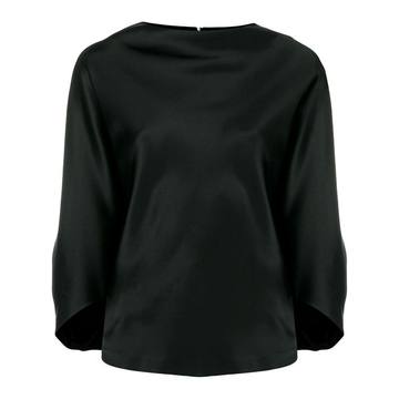 signature drape boat neck blouse