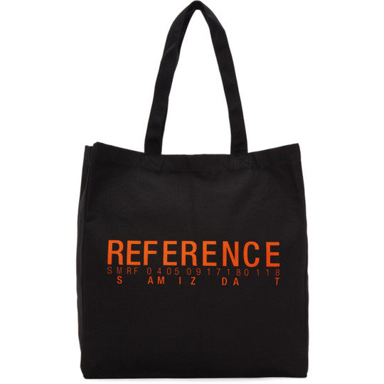 SSENSE Exclusive Black Reference Tote展示图