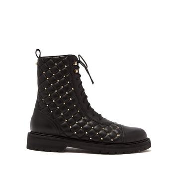 Rockstud Spike quilted-leather ankle boots