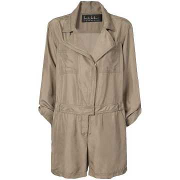 off-centre zipped playsuit
