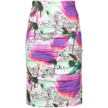 blurry bloom sandy skirt