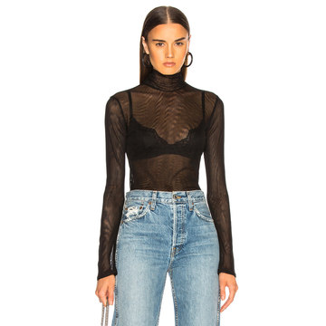 Elsa Mesh Turtleneck