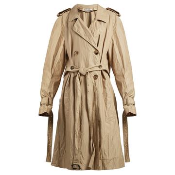 Double-breasted trench coat