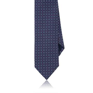 Geometric Silk Faille Necktie