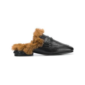 fur-lined slippers