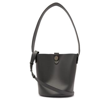 Swing leather bucket bag