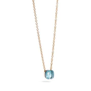 Nudo Blue Topaz Rose Gold Pendant